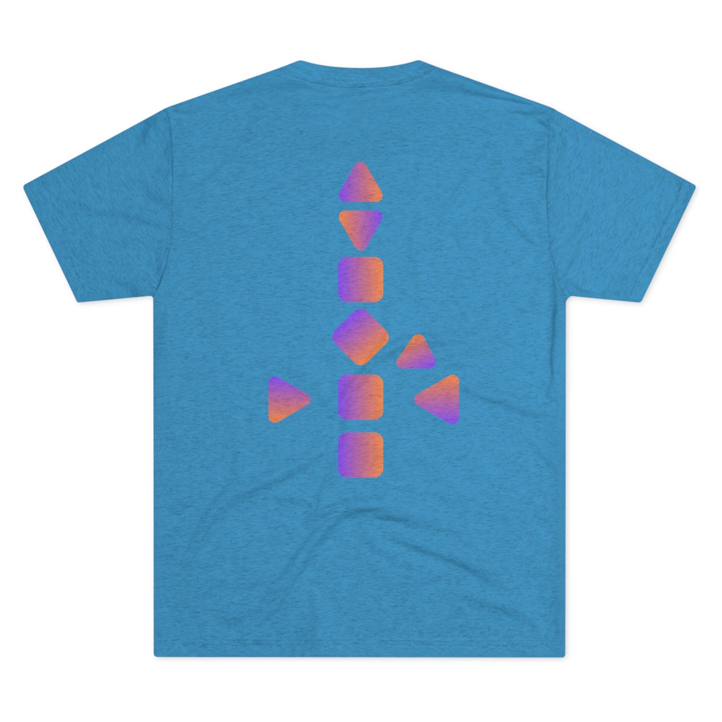 Unisex 9 Centered Designs Logo Tri-Blend Crew Tee