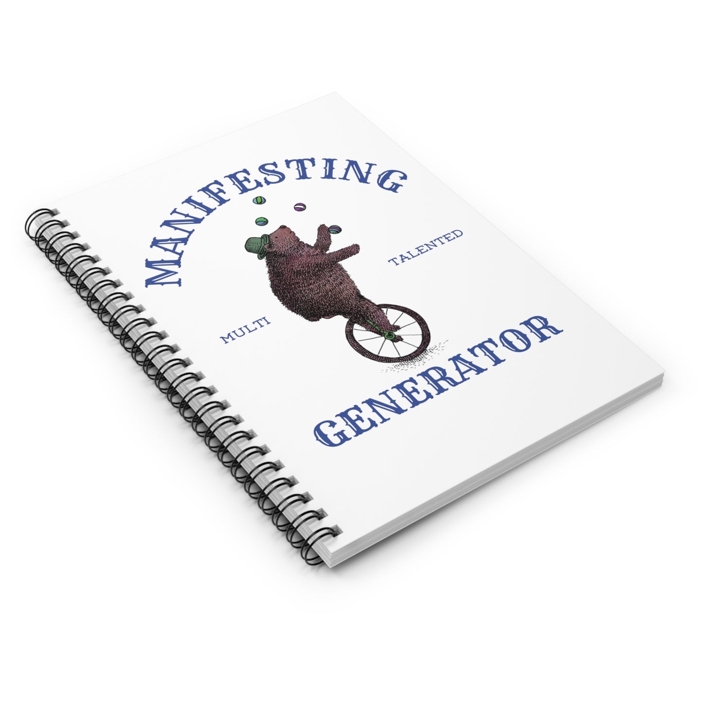 ManGen Bear Spiral Notebook