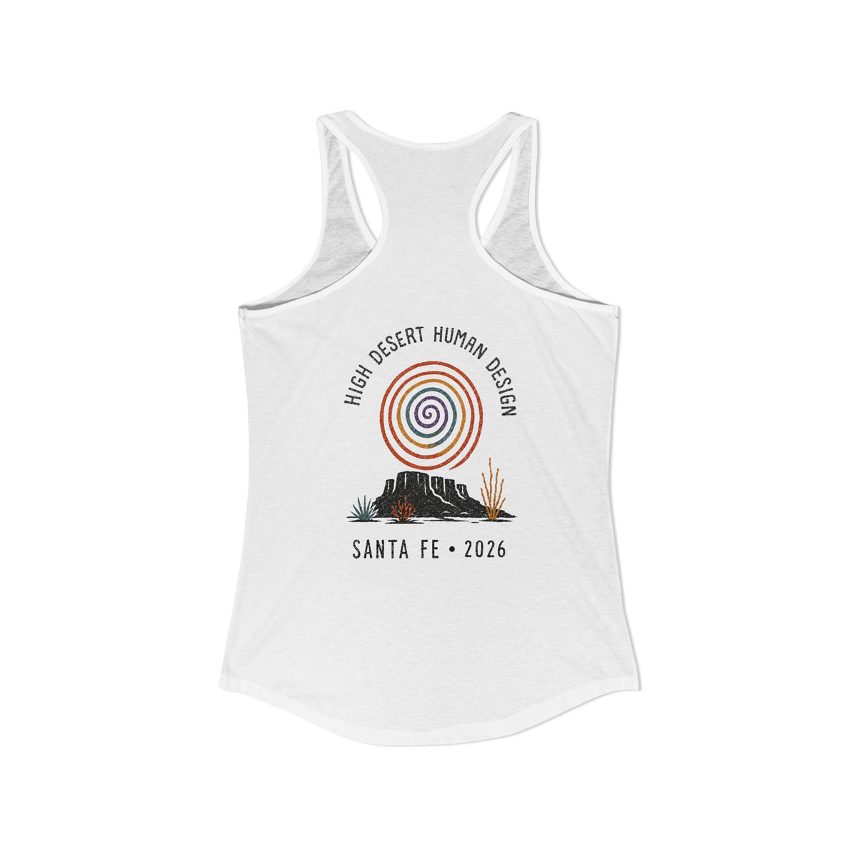 High Desert Human Design Two-Sided Racerback Tank - Santa Fe 2026