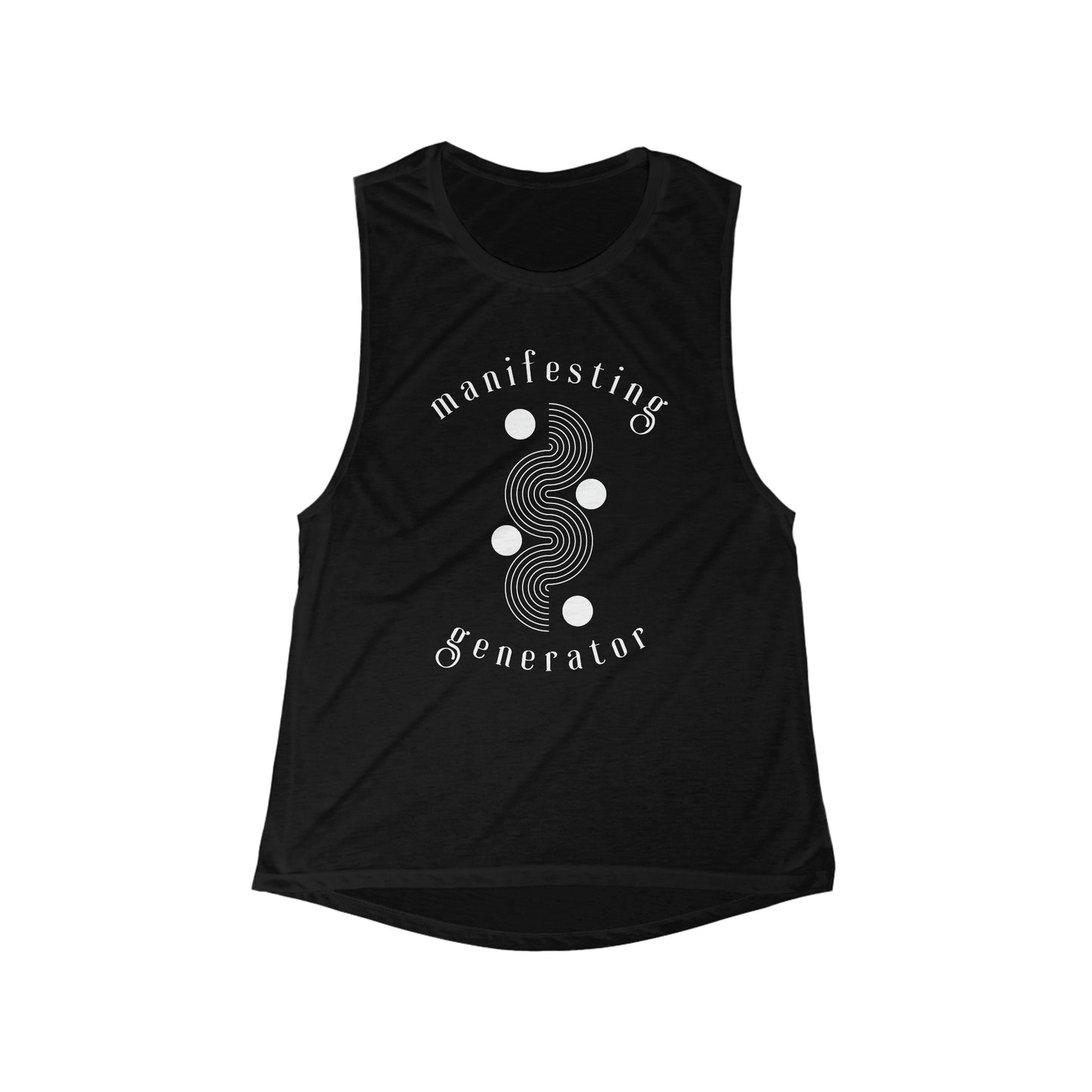 Manifesting Generator Non Linear Women's Flowy Scoop Muscle Tank