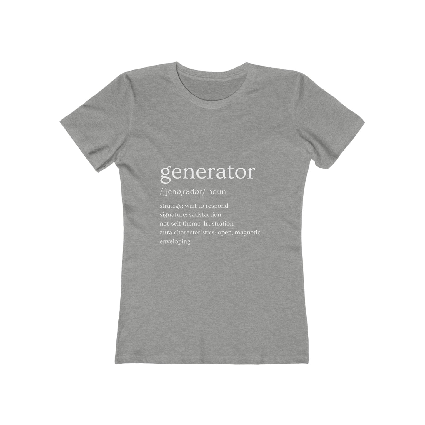 Generator Defined Women's Boyfriend Tee