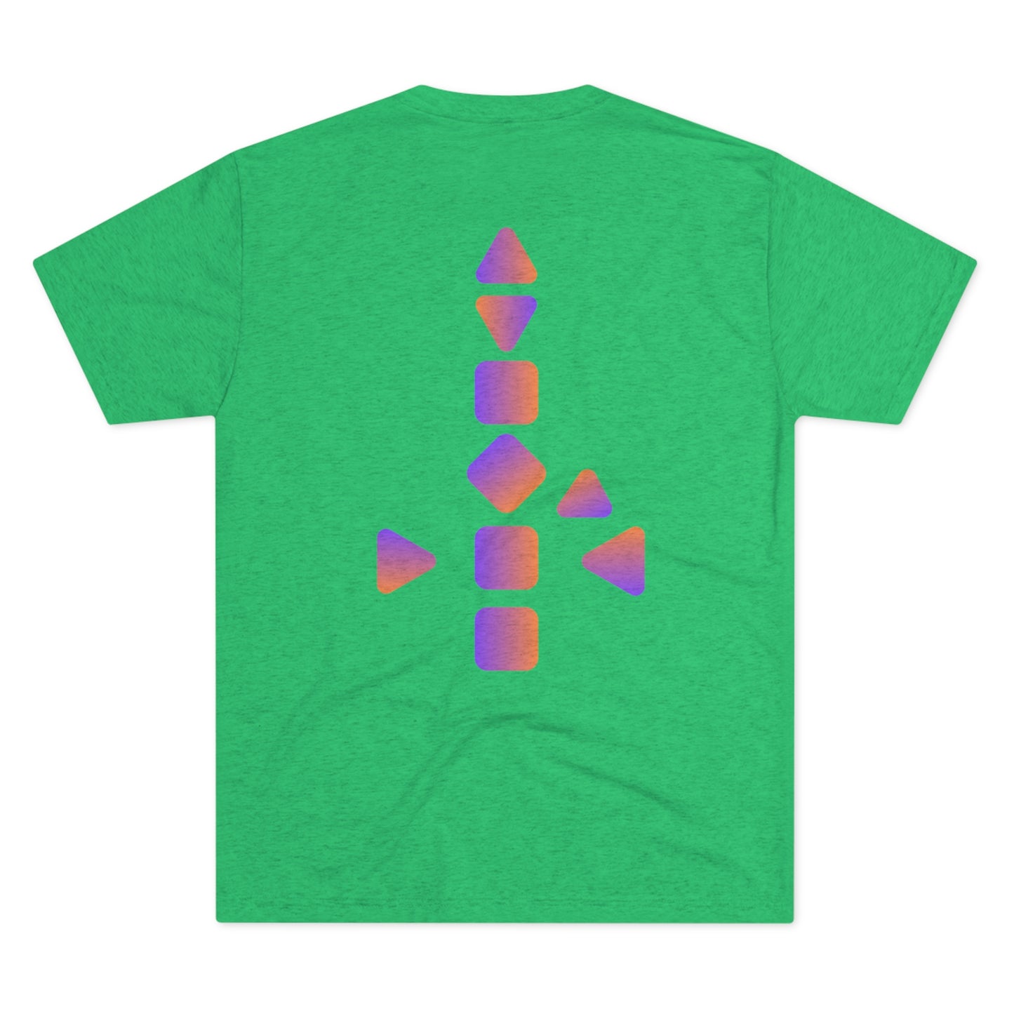 Unisex 9 Centered Designs Logo Tri-Blend Crew Tee