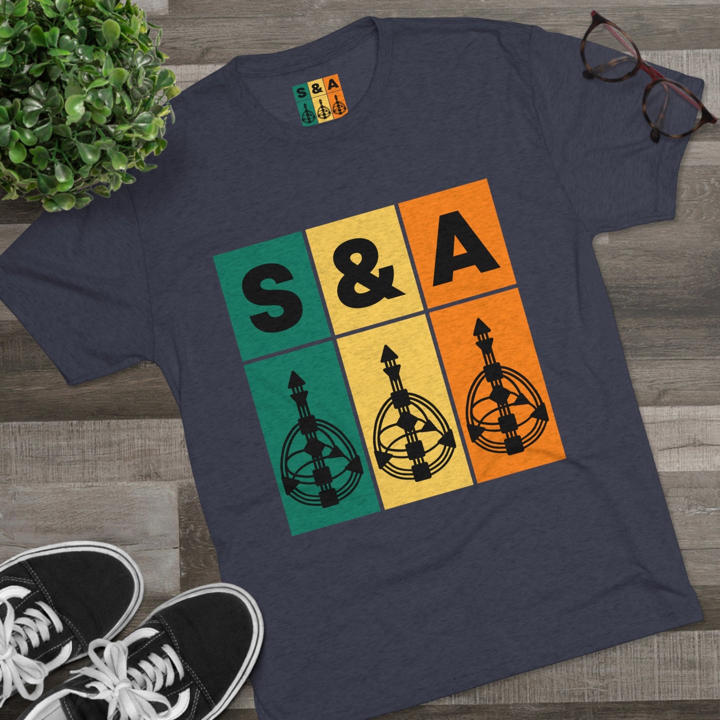 Color Block Strategy and Authority Men's Tee