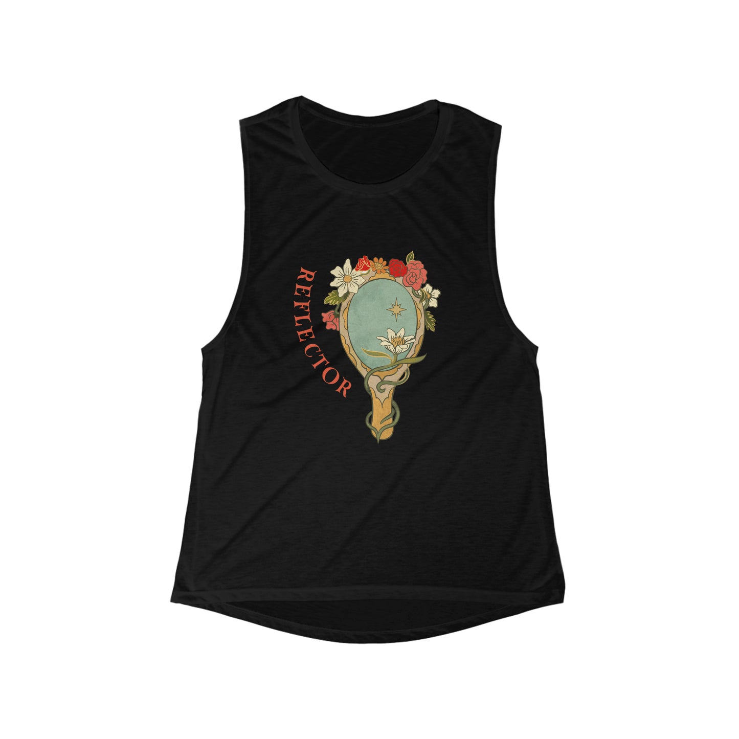 Reflector Mirror Women's Flowy Scoop Muscle Tank