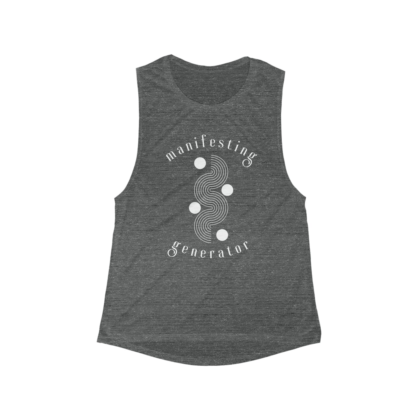 Manifesting Generator Non Linear Women's Flowy Scoop Muscle Tank