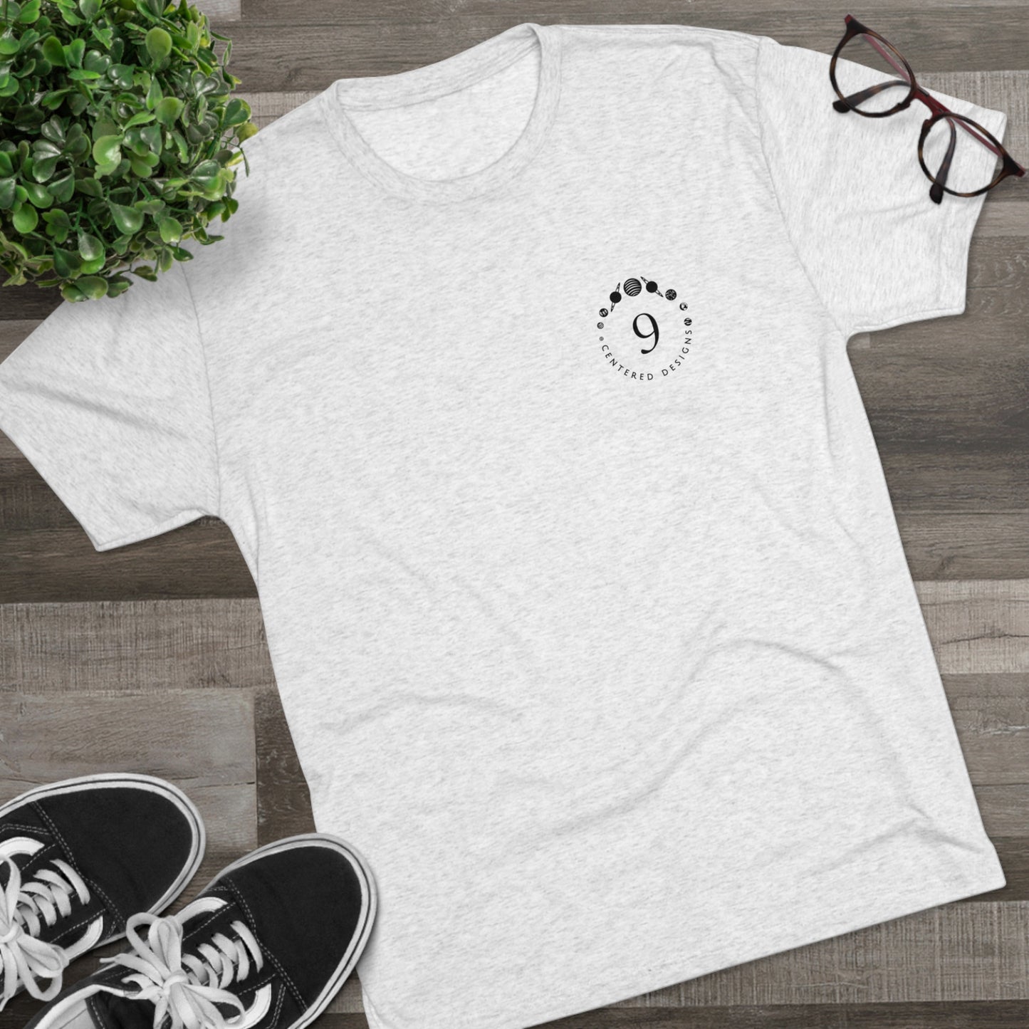 9 Centered Designs Logo Tee