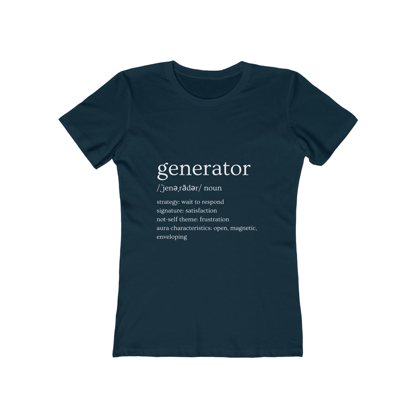 Generator Defined Women's Boyfriend Tee