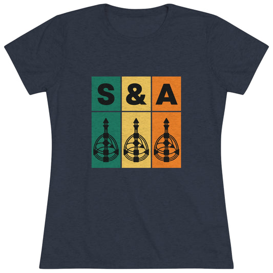 Color Block Strategy and Authority Women's T Shirt