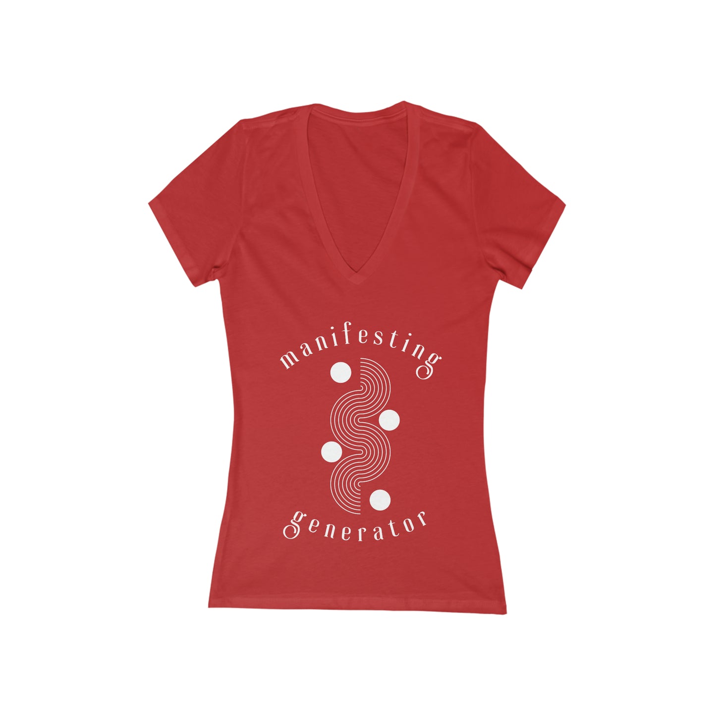 Human Design Manifesting Generator Deep V-Neck T-Shirt