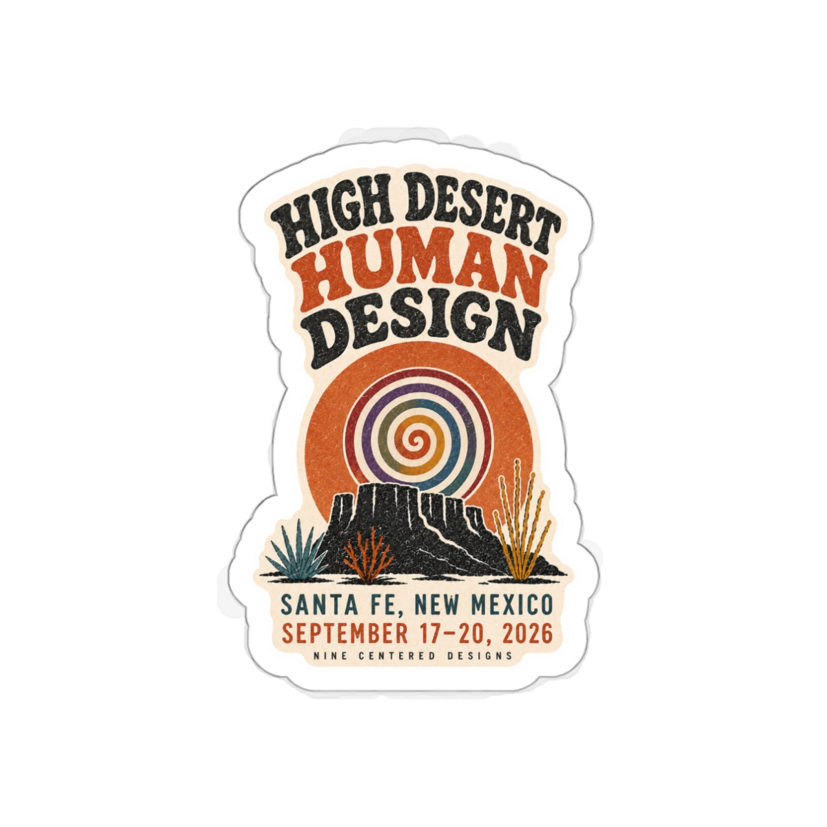 High Desert Human Design 2026 Commemorative Die-Cut Sticker