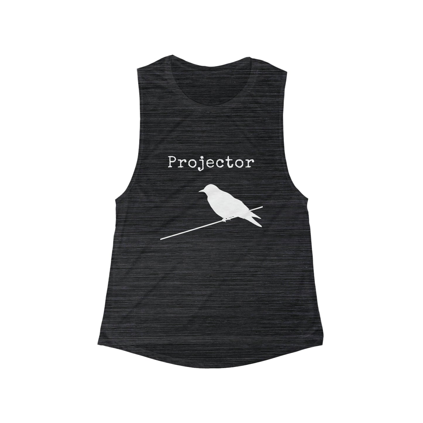 Projector Bird On Wire Women's Flowy Scoop Muscle Tank