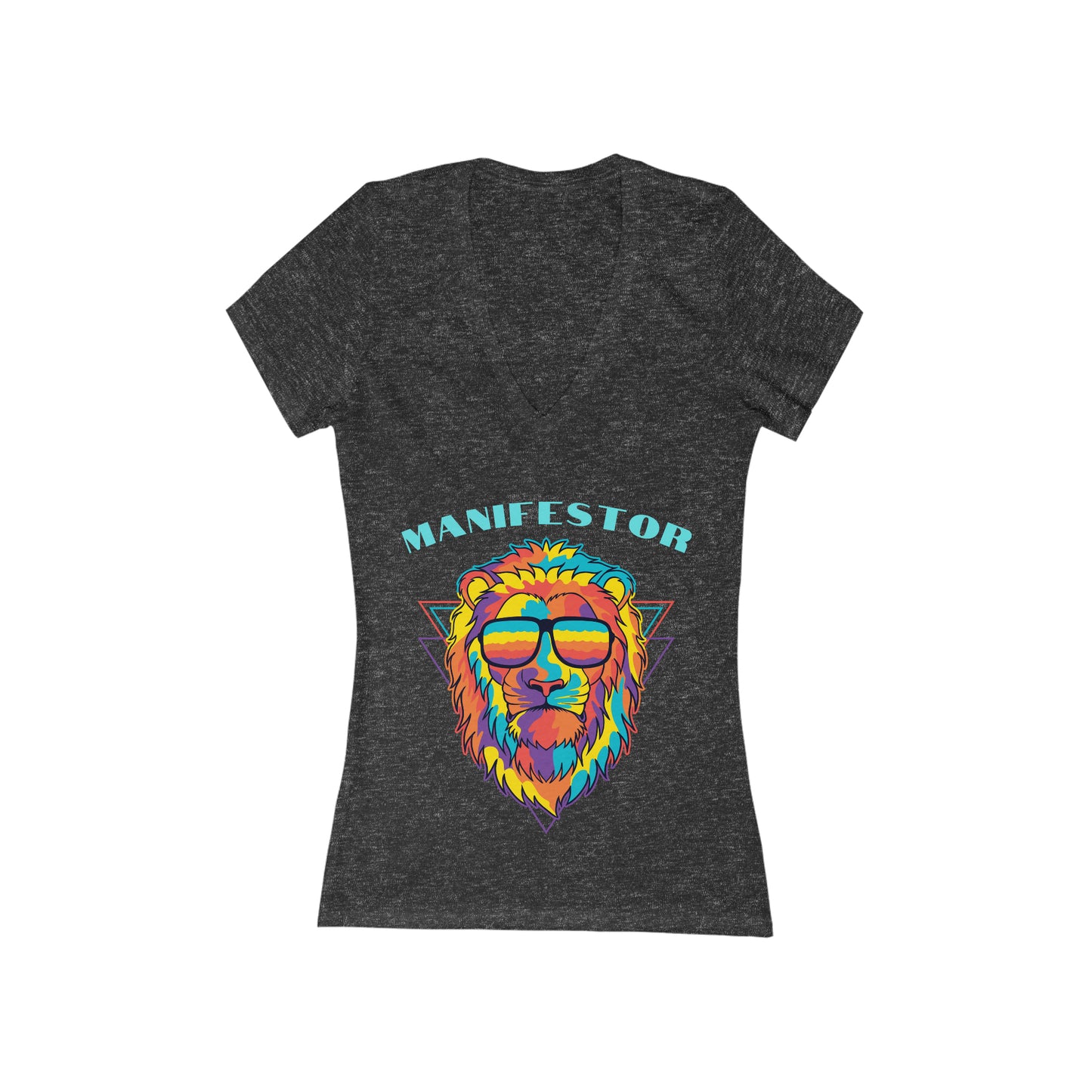 Manifestor Lion Deep V-Neck T-Shirt