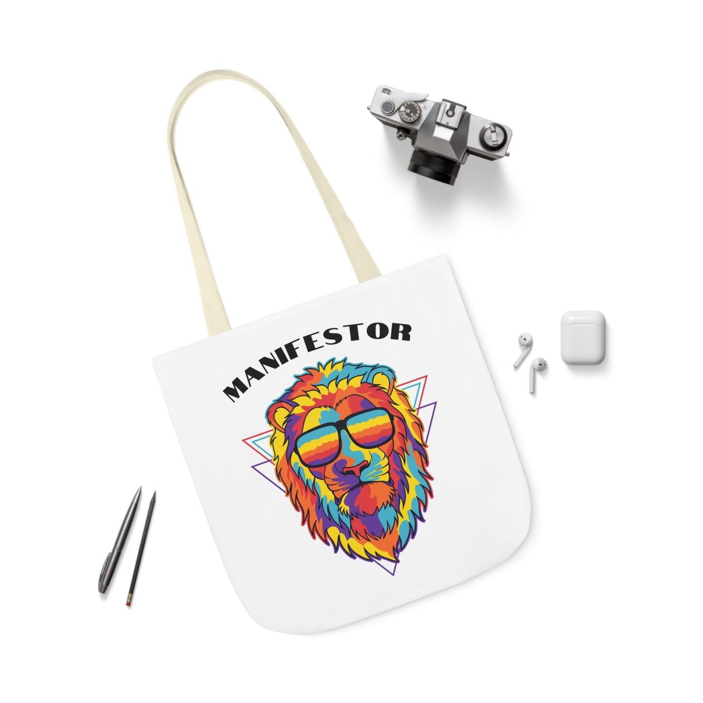 Manifestor Lion Head Canvas Tote Bag