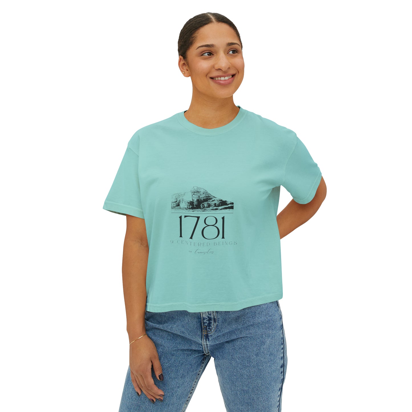 1781 9 Centered Beings In Transitus Women's Boxy Tee