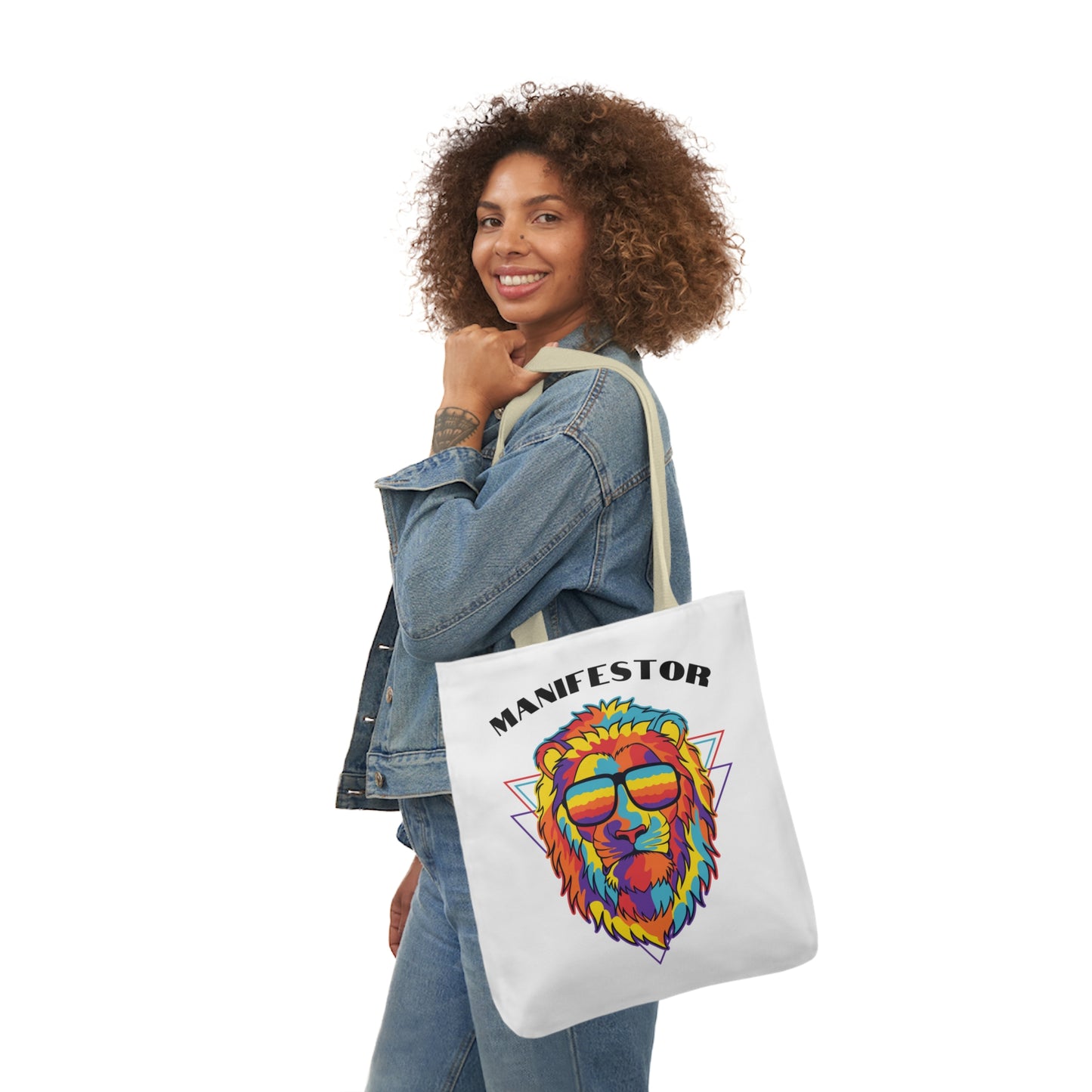 Manifestor Lion Head Canvas Tote Bag