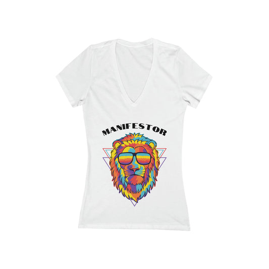 Human Design Manifestor Lion V-Neck T-Shirt