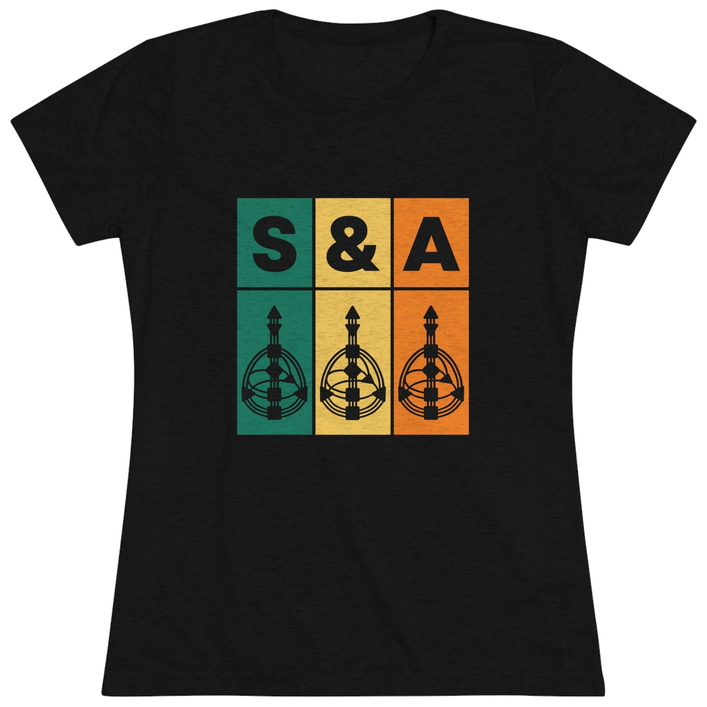 Color Block Strategy and Authority Women's T Shirt