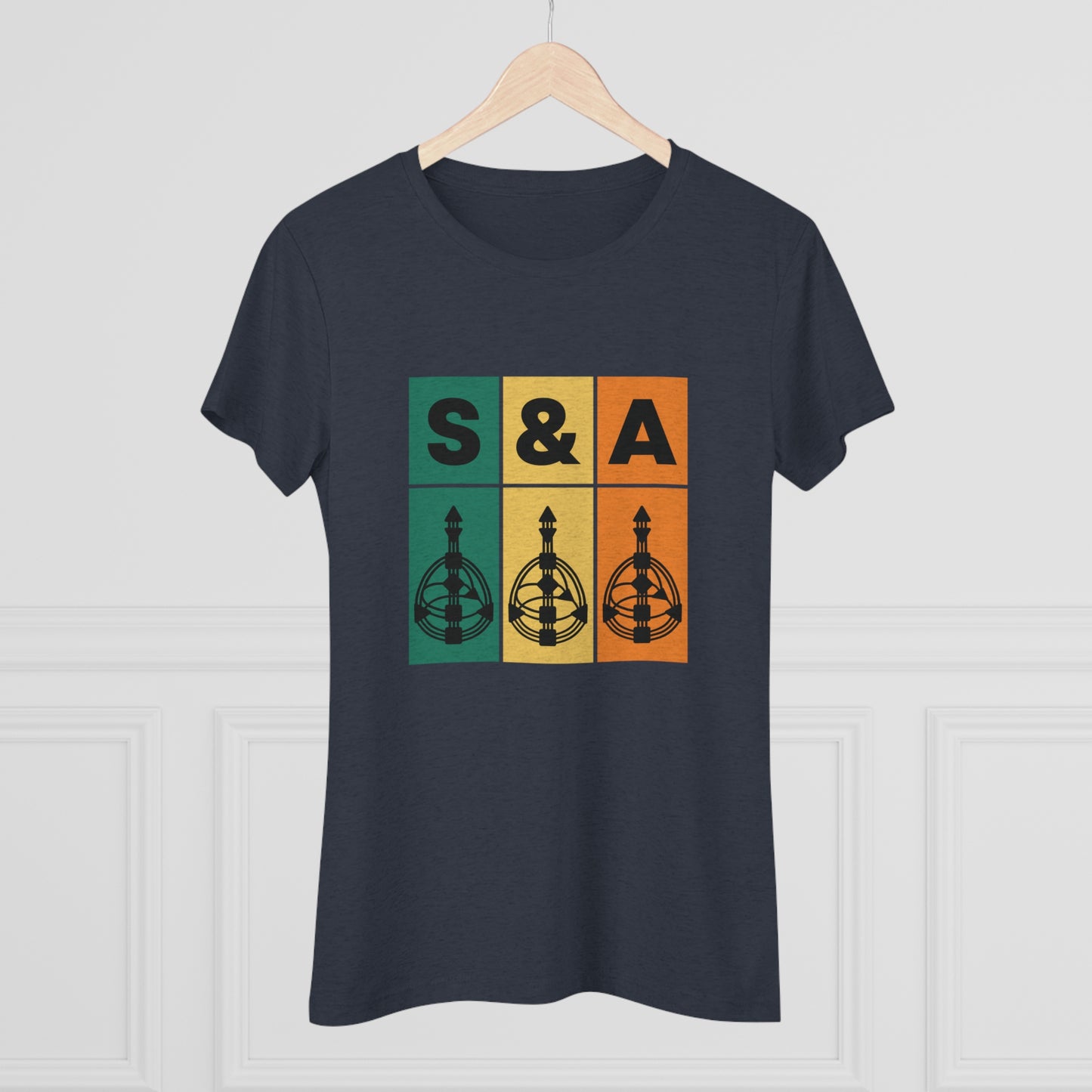 Color Block Strategy and Authority Women's T Shirt