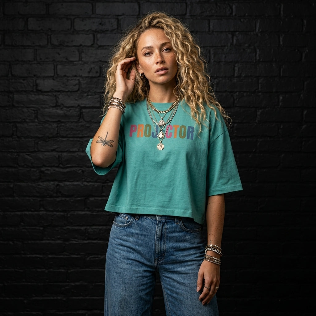 Projector Crop Tee - Spectrum Collection