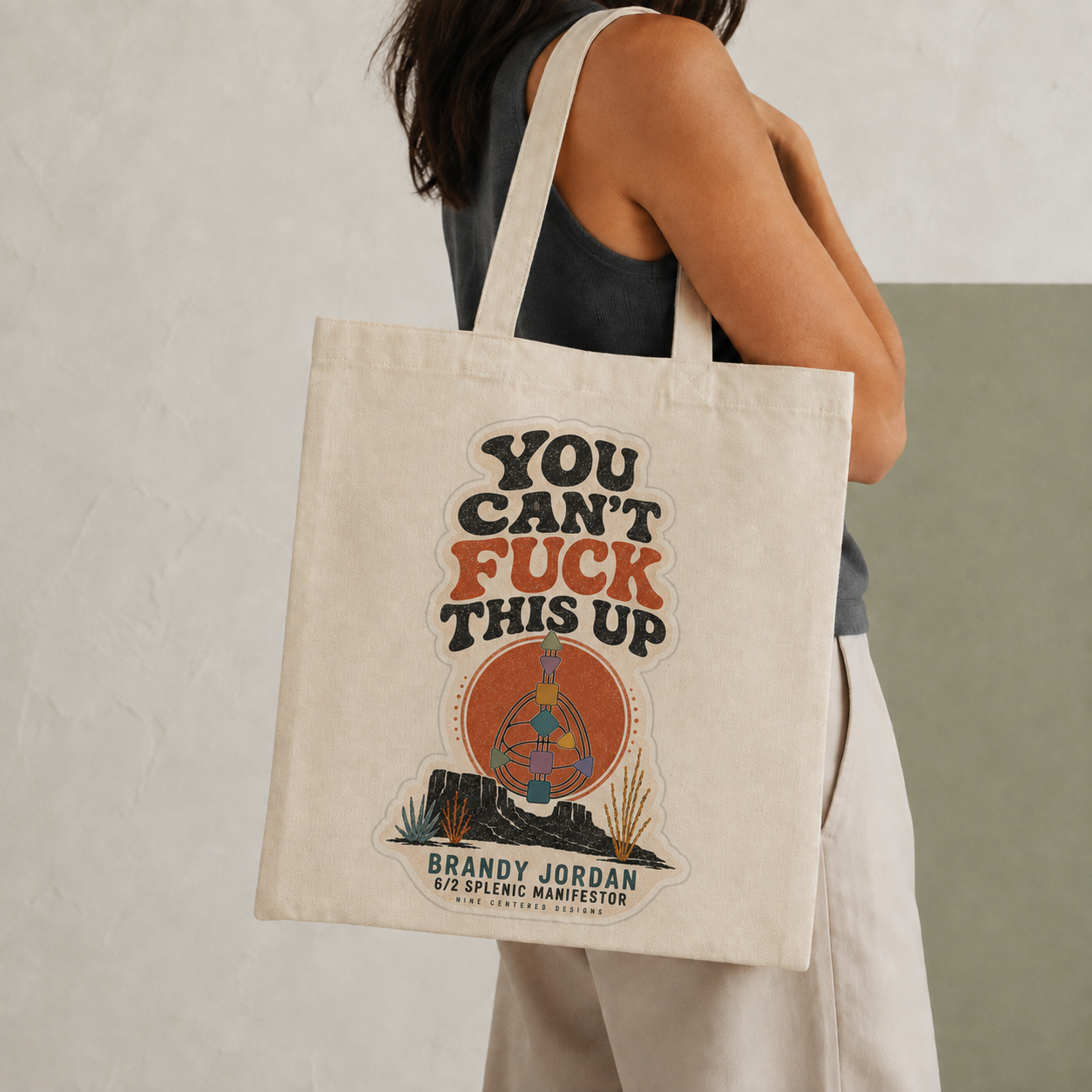 YOU CAN’T FUCK THIS UP | BRANDY JORDAN CANVAS TOTE BAG
