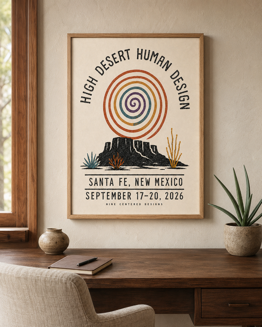 High Desert Human Design — Santa Fe 2026 Commemorative Art Print