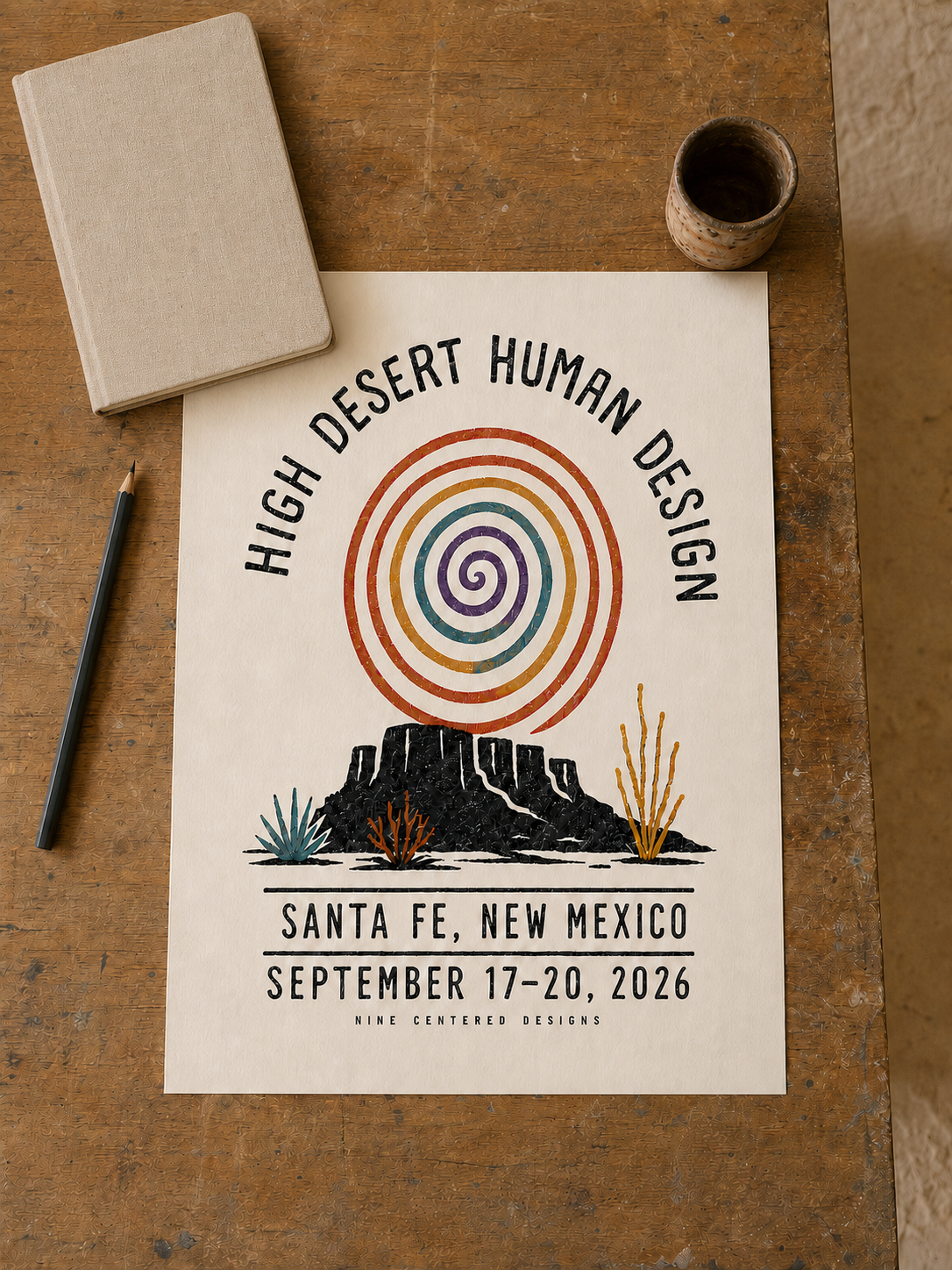 High Desert Human Design — Santa Fe 2026 Commemorative Art Print