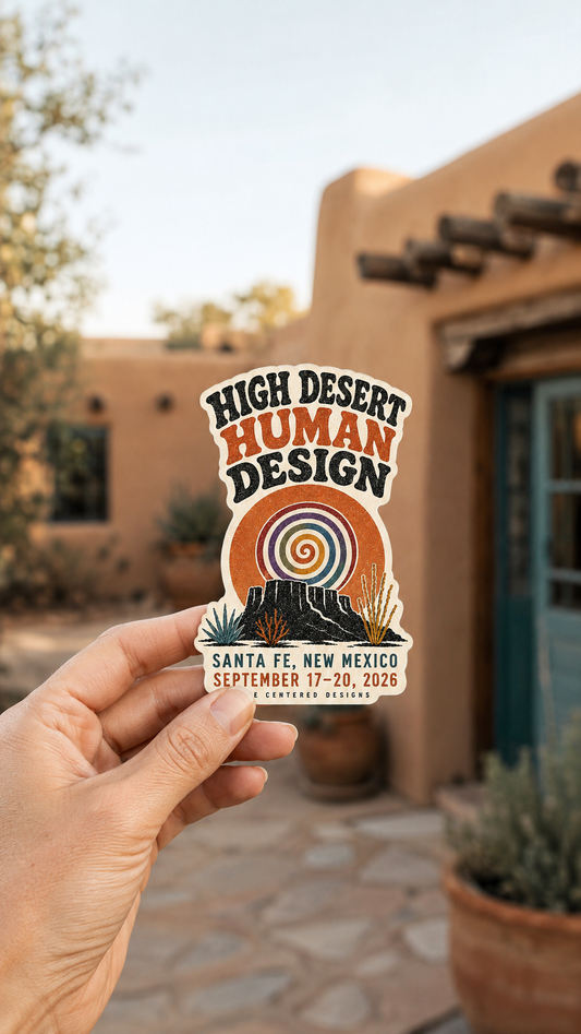 High Desert Human Design 2026 Commemorative Die-Cut Sticker
