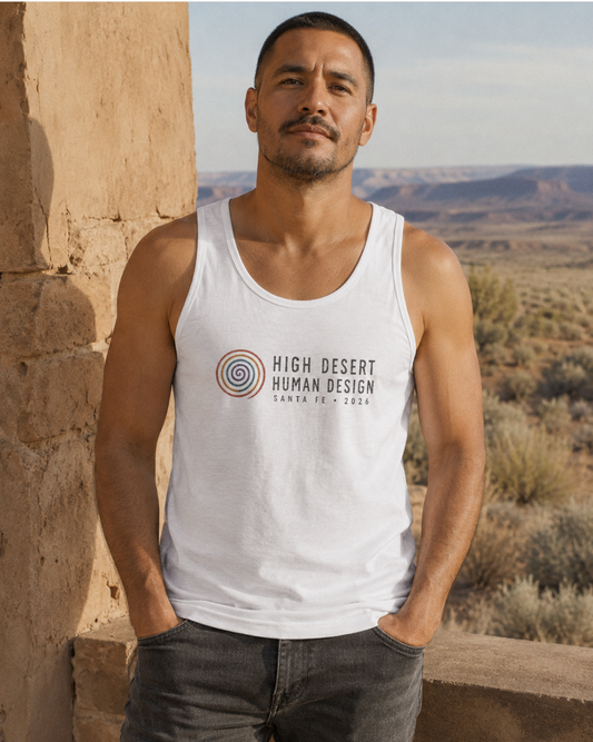 High Desert Human Design Two-Sided Unisex Tank — Santa Fe 2026
